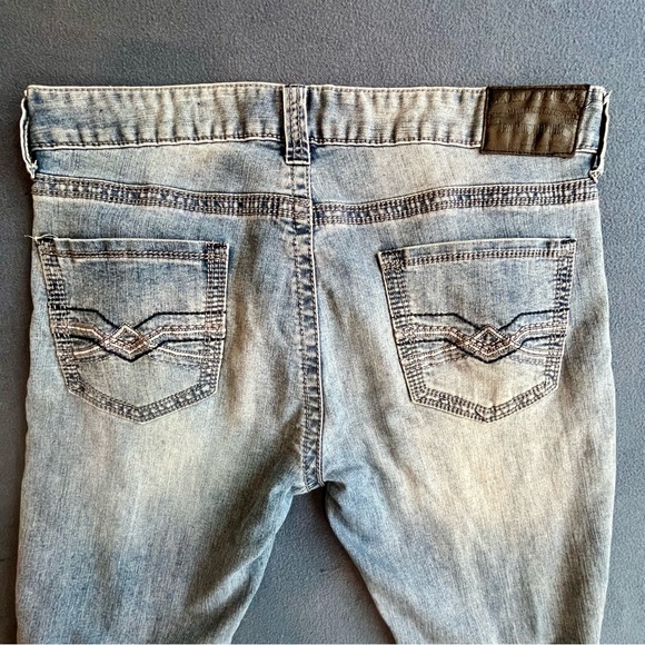 Seven7 Jeans Mens 34x34 Straight Fit Denim Stretch Pants light distress - Picture 5 of 12